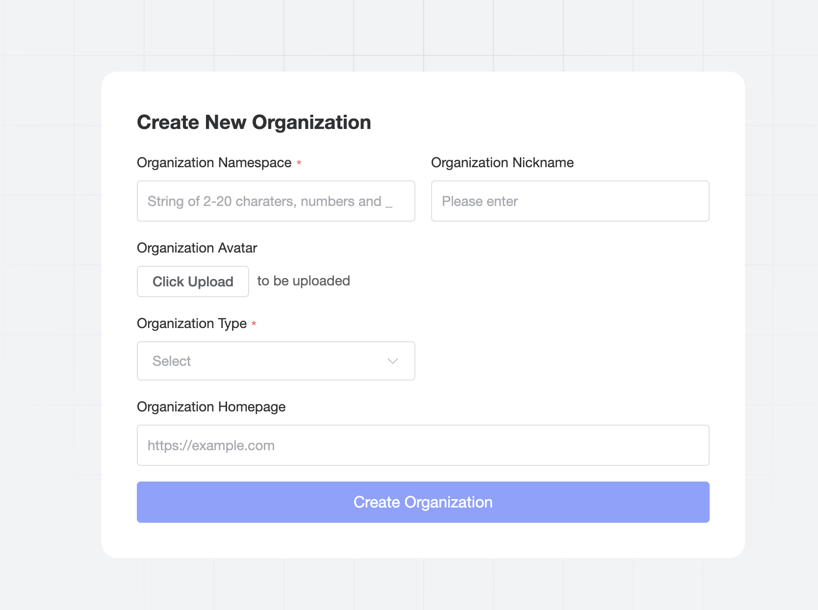 Create org