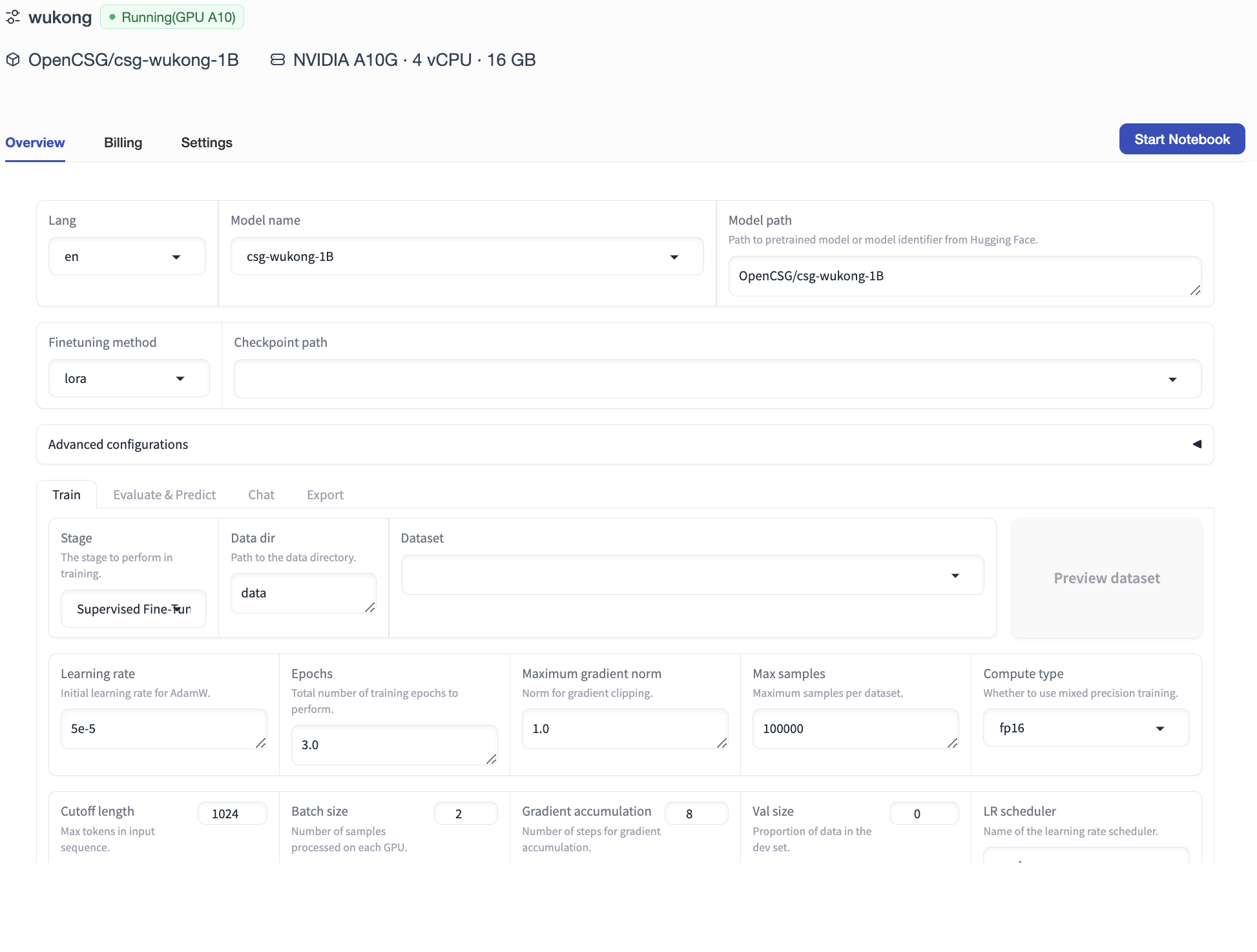 finetune overview